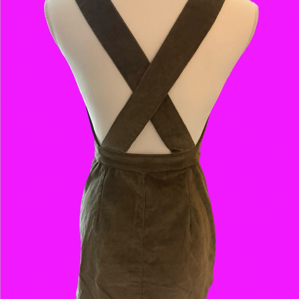 Lulu's Olive Green Deep V Button-Front Women’s Si… - image 4